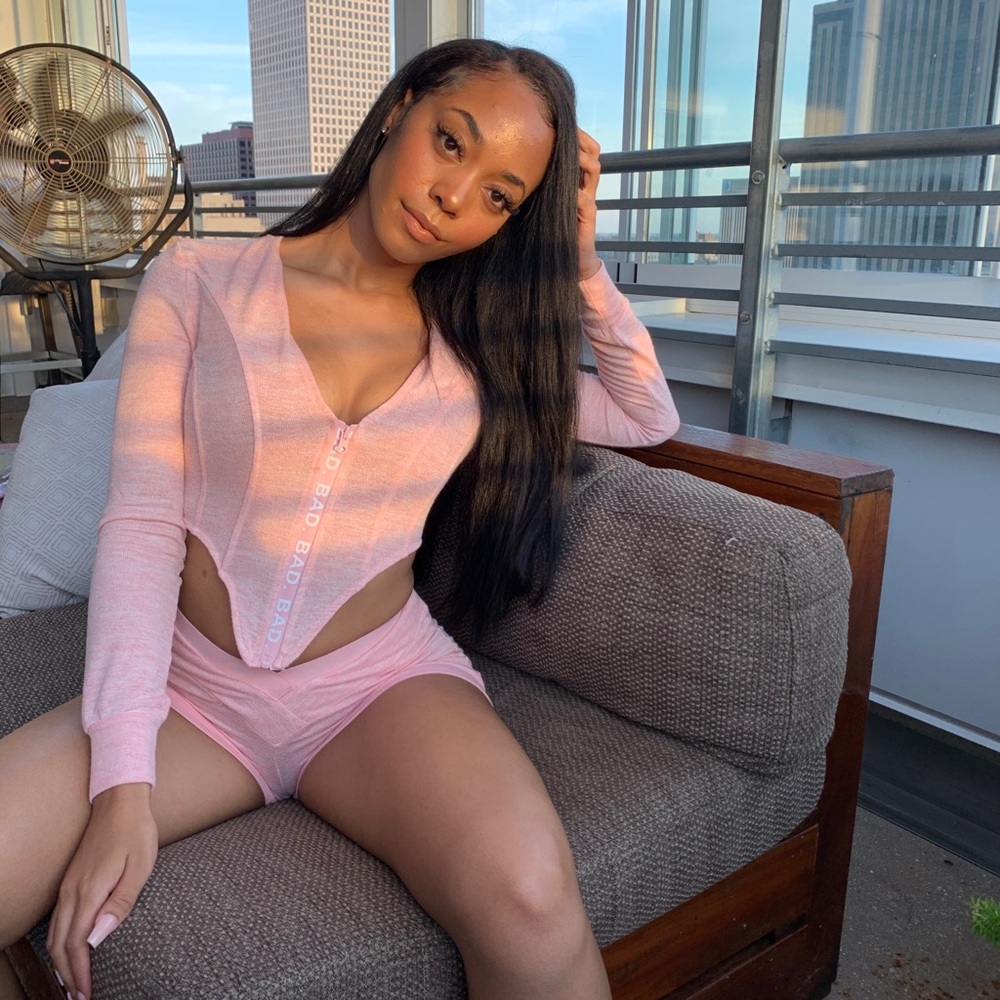 Corset Hoodie & Shorts Set